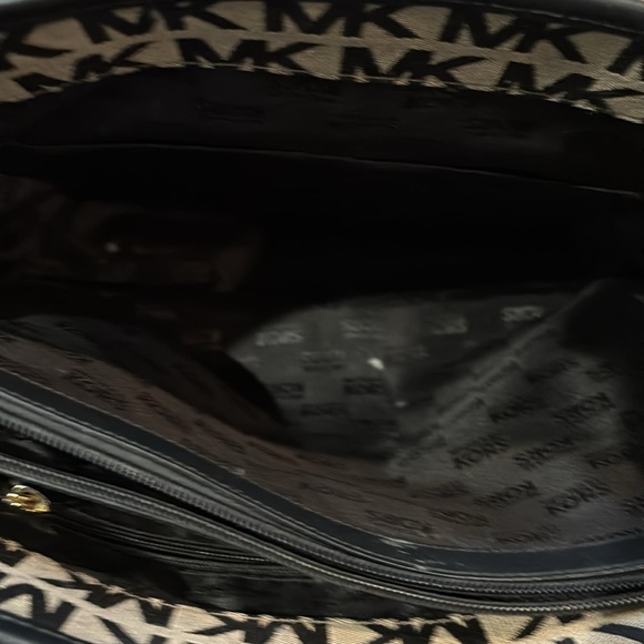Michael Kors Black and Tan Tote Bag - Picture 4 of 7